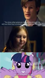 Size: 467x798 | Tagged: safe, derpibooru import, twilight sparkle, twilight sparkle (alicorn), alicorn, pony, amy pond, crossover, doctor who, eleventh doctor, female, mare