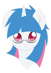 Size: 500x717 | Tagged: artist:kimmorz, derpibooru import, female, filly, glasses, oc, oc:shear luck, safe, solo, unofficial characters only