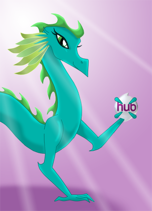 Size: 300x416 | Tagged: artist:queencold, chinese dragon, derpibooru import, dragon, dragoness, dragon oc, female, hub logo, oc, pink background, safe, simple background, source needed, unofficial characters only, useless source url