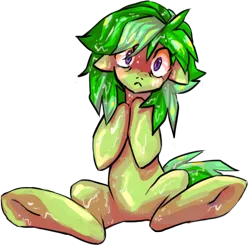 Size: 774x758 | Tagged: safe, artist:bigbuxart, derpibooru import, oc, unofficial characters only, earth pony, pony, solo, wet