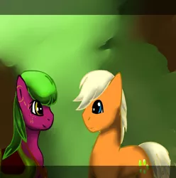 Size: 1076x1086 | Tagged: artist:alithedragon, derpibooru import, emerald green, green gem, oc, ponysa, safe