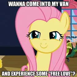 Size: 600x600 | Tagged: caption, derpibooru import, flutterhigh, fluttershy, free love, high, hippie, hippieshy, image macro, suggestive, text