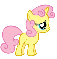 Size: 1476x1547 | Tagged: artist:durpy, colored, color edit, derpibooru import, edit, fluttershy, recolor, safe, simple background, solo, sweetie belle, transparent background, vector