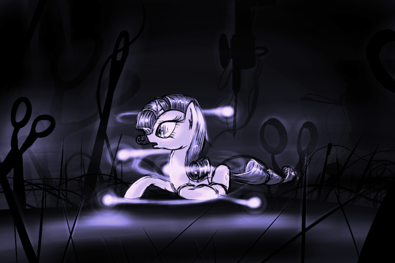 Size: 1020x680 | Tagged: semi-grimdark, artist:madhotaru, derpibooru import, rarity, pony, unicorn, dead, female, mare