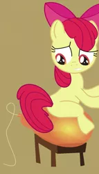 Size: 733x1280 | Tagged: apple bloom, artist:retl, balloon, balloon fetish, balloon sitting, derpibooru import, fetish, safe, sitting