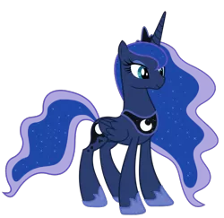 Size: 700x680 | Tagged: artist:alexiy777, derpibooru import, princess luna, safe, simple background, solo, svg, .svg available, transparent background, vector