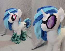 Size: 800x623 | Tagged: artist:makeshiftwings30, clothes, derpibooru import, irl, photo, plushie, safe, socks, solo, vinyl scratch