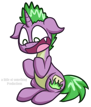 Size: 314x368 | Tagged: safe, artist:alittleofsomething, derpibooru import, spike, ponified, pony, solo