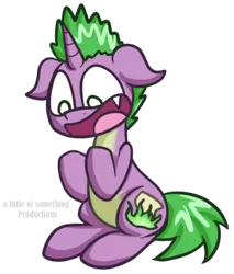 Size: 314x368 | Tagged: safe, artist:alittleofsomething, derpibooru import, spike, ponified, pony, solo