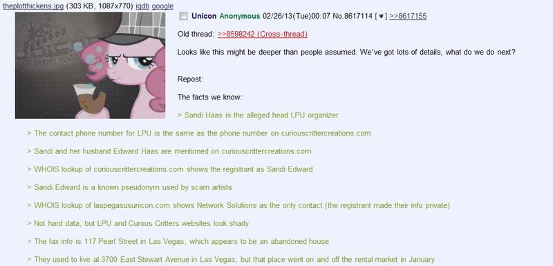 Size: 1103x531 | Tagged: 4chan, derpibooru import, meta, /mlp/, safe, scam, screencap, truth, unicon