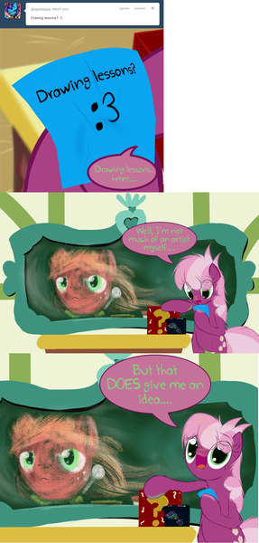 Size: 894x1872 | Tagged: safe, artist:frist44, derpibooru import, big macintosh, cheerilee, earth pony, pony, :3, chalk, chalkboard, cheerilee-s-chalkboard, comic, male, ponyville schoolhouse, stallion, tumblr