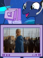 Size: 563x769 | Tagged: derpibooru import, exploitable meme, game of thrones, gamer luna, meme, obligatory pony, princess luna, safe, tv meme