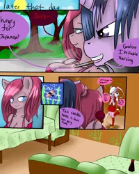 Size: 4000x5000 | Tagged: anthro, artist:reneesdetermination, breasts, comic, comic:stone cold, derpibooru import, pinkamena diane pie, pinkie pie, safe, stone cold, twilight sparkle