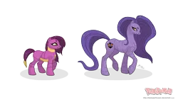 Size: 3821x2208 | Tagged: safe, artist:almairis, derpibooru import, ponified, arbok, ekans, pony, duo, evolution chart, female, filly, foal, long mane, mare, mother and child, mother and daughter, pokémon, ponymon, simple background, transparent background
