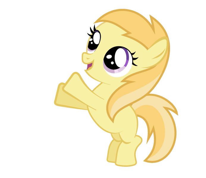 Size: 1997x1728 | Tagged: safe, artist:lumorn, derpibooru import, noi, pony, call of the cutie, animated, cute, dancing, female, filly, happy, laughing, noiabetes, solo