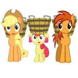 Size: 8000x8000 | Tagged: absurd resolution, apple bloom, applejack, artist:ashidaru, derpibooru import, oc, safe, simple background, transparent background, vector