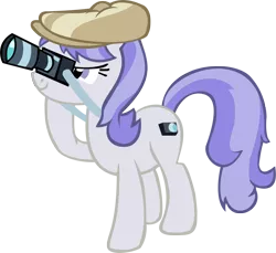 Size: 1894x1735 | Tagged: safe, artist:animusvox, derpibooru import, earth pony, pony, camera, hat, raised hoof, simple background, smiling, solo, transparent background, vector