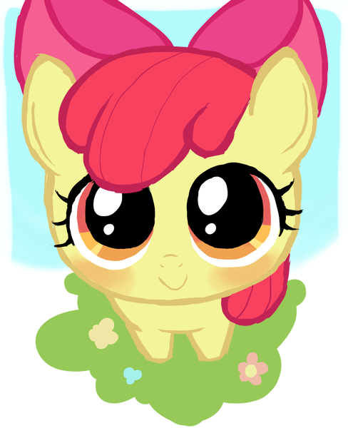 Size: 975x1200 | Tagged: apple bloom, artist:momo, derpibooru import, safe