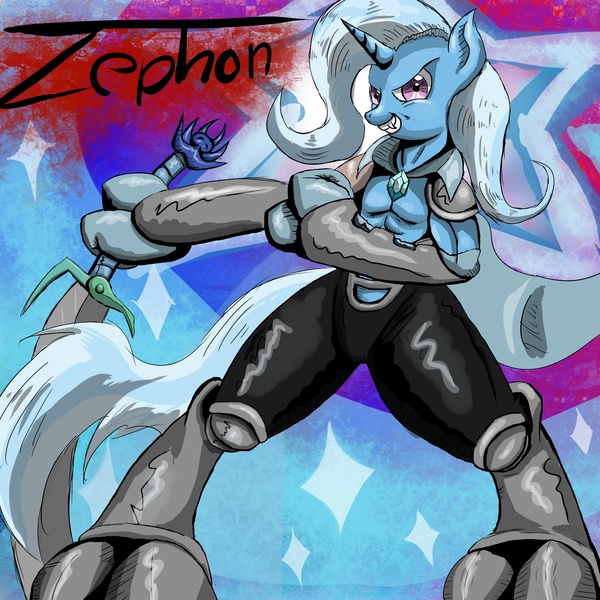 Size: 2000x2000 | Tagged: anthro, artist:bob401, crossover, derpibooru import, grin, legacy of kain, safe, smiling, sword, trixie, vampire, weapon
