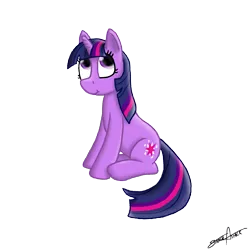 Size: 2000x2000 | Tagged: safe, artist:strachattack, derpibooru import, twilight sparkle, pony, unicorn, simple background, sitting, solo, transparent background