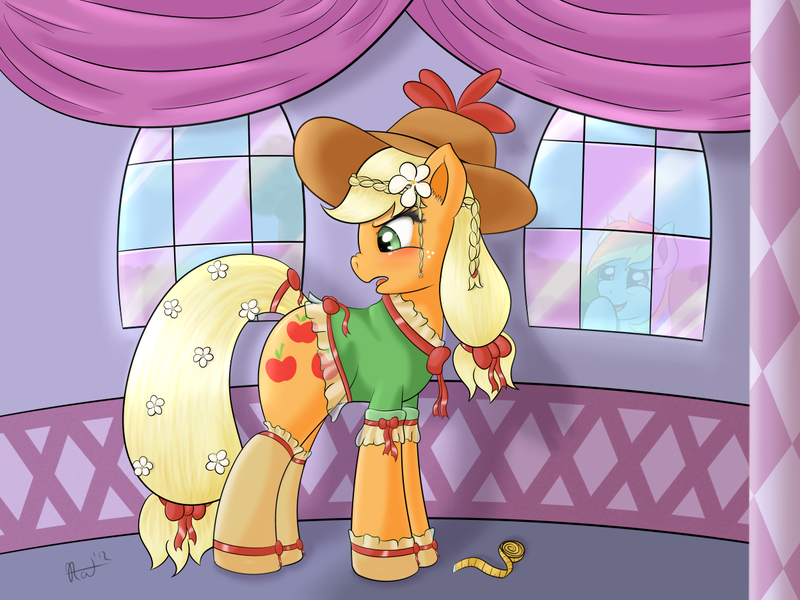 Size: 1250x937 | Tagged: safe, artist:ratofdrawn, derpibooru import, applejack, rainbow dash, pony, female