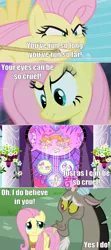Size: 720x1626 | Tagged: safe, derpibooru import, edit, edited screencap, screencap, discord, fluttershy, keep calm and flutter on, stare master, the return of harmony, caption, comic, david bowie, discoshy, element of kindness, female, image macro, labyrinth, male, screencap comic, shipping, song reference, stained glass, straight, text, within you