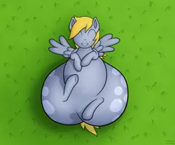 Size: 2300x1900 | Tagged: source needed, useless source url, safe, artist:jesseorange, derpibooru import, derpy hooves, pegasus, pony, aderpose, bubble butt, butt, fat, female, huge butt, impossibly large butt, impossibly large hips, large butt, mare, plot, what is going on with these hips