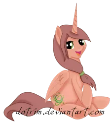 Size: 851x939 | Tagged: safe, artist:dotrim, derpibooru import, oc, unofficial characters only, alicorn, pony, alicorn oc, horn, siora, wings