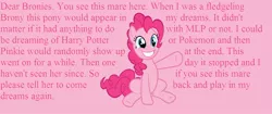 Size: 1328x560 | Tagged: derpibooru import, pinkie pie, safe, text, true story