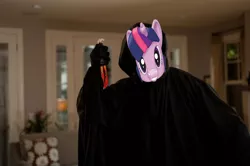 Size: 940x625 | Tagged: derpibooru import, ghostface, safe, scream(film), twilight sparkle, twimask