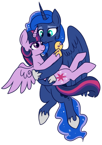 Size: 350x497 | Tagged: source needed, safe, artist:lulubell, derpibooru import, princess luna, twilight sparkle, twilight sparkle (alicorn), alicorn, pony, female, lesbian, mare, shipping, simple background, transparent background, twiluna