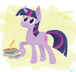 Size: 1965x1859 | Tagged: artist:graystripe64, book, derpibooru import, quill, safe, solo, twilight sparkle