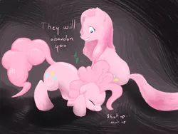 Size: 1065x800 | Tagged: artist:a6p, crying, derpibooru import, duality, pinkie pie, semi-grimdark