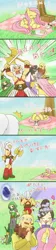 Size: 709x3189 | Tagged: angel bunny, artist:howxu, comic, crossover, derpibooru import, diablo, diablo 3, fluttershy, safe