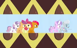 Size: 1921x1201 | Tagged: apple bloom, artist:dm29, babs seed, cutie mark crusaders, derpibooru import, diamond tiara, edit, glasses, good end, role reversal, safe, scootaloo, screencap, silver spoon, sweetie belle