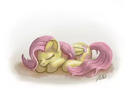 Size: 2718x1983 | Tagged: artist:morevespenegas, derpibooru import, fluttershy, safe, sleeping, solo