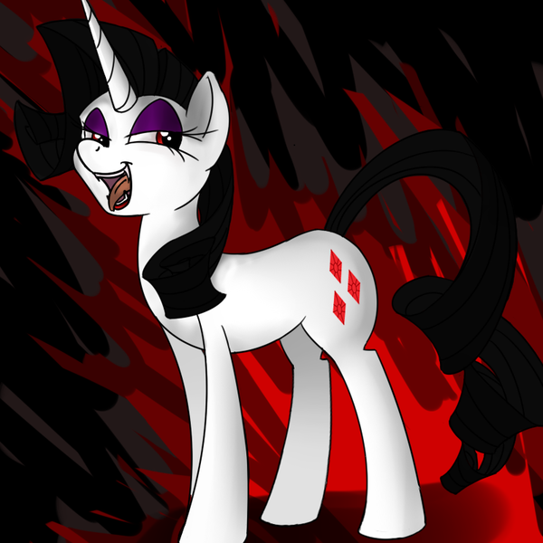 Size: 800x800 | Tagged: artist:wouhlven, derpibooru import, rarity, safe, vampire