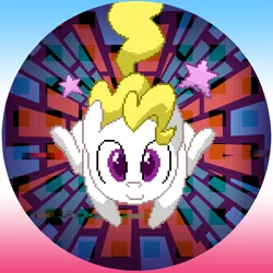 Size: 899x898 | Tagged: artist:willdrawforfood1, bronycon, button, derpibooru import, error, g1, g1 to g4, generation leap, glitch, pixel art, safe, surprise