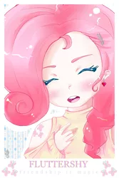 Size: 550x825 | Tagged: artist:icemilk-magic, derpibooru import, fluttershy, human, humanized, safe, solo