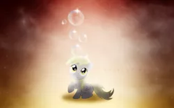 Size: 1920x1200 | Tagged: artist:vexx3, blank flank, bubble, derpibooru import, derpy hooves, female, filly, safe, underp, wallpaper