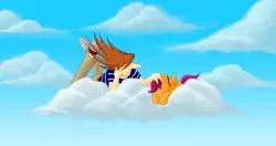 Size: 3000x1583 | Tagged: artist:schreibaby-zephyr, crossover, cyborg 009, derpibooru import, jet link, safe, scootaloo