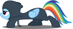Size: 4624x1853 | Tagged: artist:qwertycz, derpibooru import, rainbow dash, read it and weep, safe, simple background, transparent background, vector