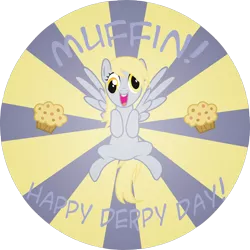 Size: 4706x4706 | Tagged: safe, artist:spectty, derpibooru import, derpy hooves, pegasus, pony, absurd resolution, derpy day, derpy day 2013, female, food, mare, muffin, solo, that pony sure does love muffins