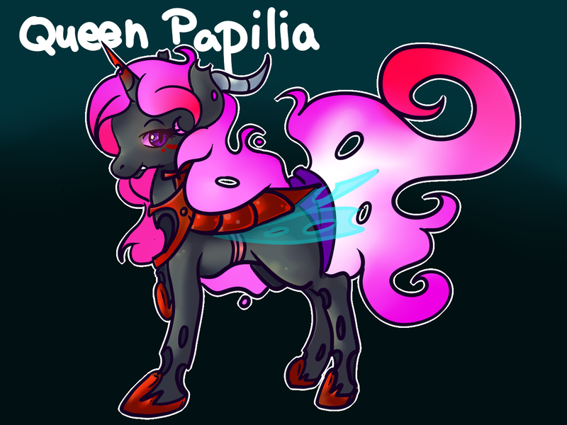 Size: 1400x1050 | Tagged: artist:cotton, changeling, derpibooru import, irc, oc, pink changeling, queen papilia, safe, unofficial characters only, vixen