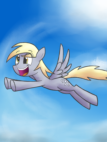 Size: 1500x2000 | Tagged: safe, artist:cyberfire22, derpibooru import, derpy hooves, pegasus, pony, derpy day, derpy day 2013, female, mare, sky