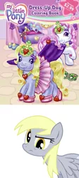 Size: 377x843 | Tagged: safe, derpibooru import, derpy hooves, moondancer (g3), pegasus, pony, coloring book, female, g3, love-a-belle, mare