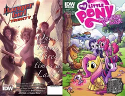 Size: 1324x1018 | Tagged: angel bunny, applejack, comic, comic cover, cover, danger girl, derpibooru import, fluttershy, idw, mane six, official, official comic, pinkie pie, rainbow dash, rarity, safe, twilight sparkle