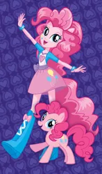 Size: 332x565 | Tagged: safe, derpibooru import, official, pinkie pie, pony, equestria girls, equestria girls (movie), box art, eqg promo pose set, equestria girls plus, human ponidox, self ponidox, stock vector