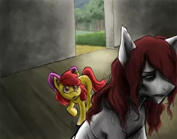 Size: 2800x2200 | Tagged: apple bloom, artist:envyskort, derpibooru import, oc, oc:mitta, safe, story of the blanks