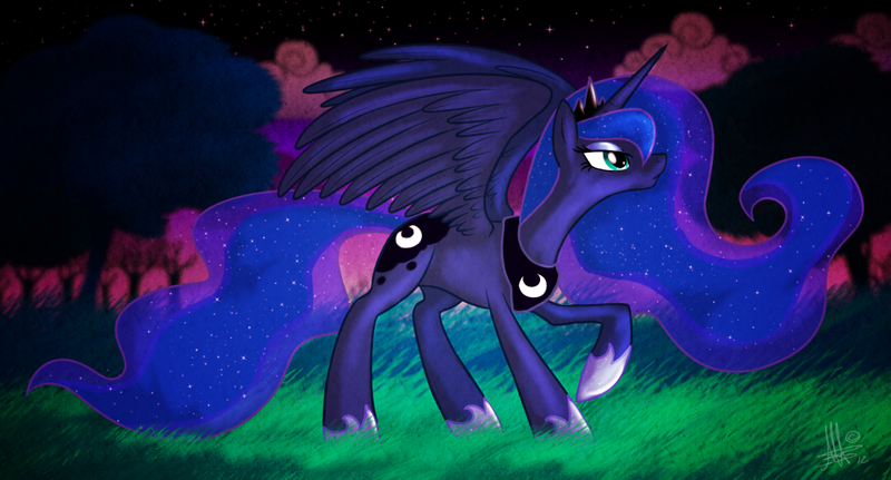 Size: 1280x689 | Tagged: artist:thepipefox, derpibooru import, princess luna, safe, solo